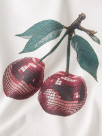 NAME IT Bluse Votea Cloud Dancer Cherry Disco
